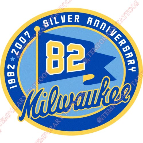 Milwaukee Brewers Customize Temporary Tattoos Stickers NO.1714